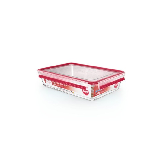 Emsa Δοχείο Φαγητού Γυάλινο Κόκκινο 3lt