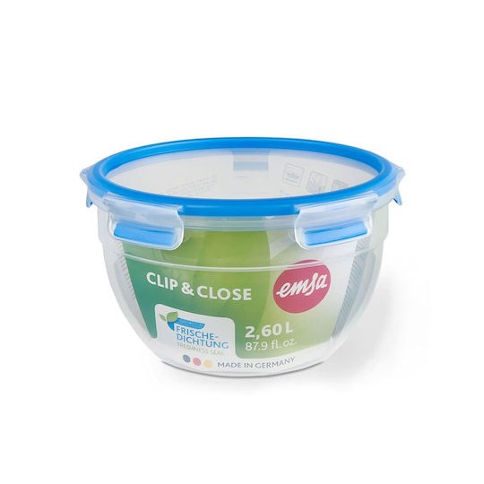 Emsa Clip & Close Δοχείο Φαγητού Πλαστικό Μπλε 2.6lt