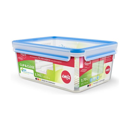 Emsa Clip Δοχείο Φαγητού Πλαστικό Μπλε 26.3x26.5cm