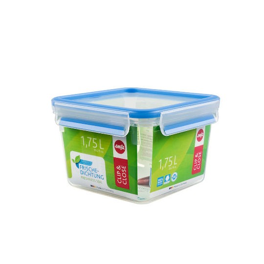 Emsa Clip Δοχείο Φαγητού Πλαστικό Μπλε 16.7cm