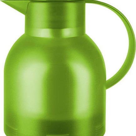 Emsa Jug Quick Press Translucent Κανάτα Θερμός Πλαστικό 1lt Πράσινο με Λαβή