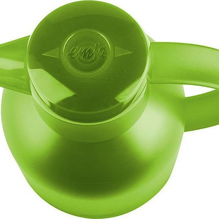 Emsa Jug Quick Press Translucent Κανάτα Θερμός Πλαστικό 1lt Πράσινο με Λαβή