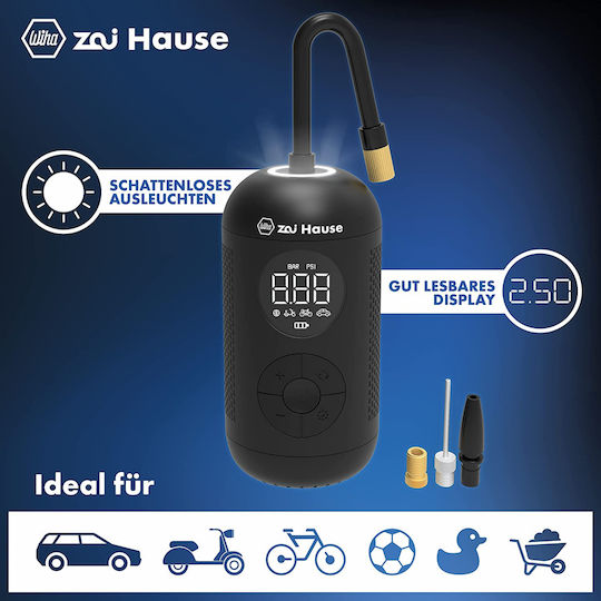 Wiha Τρόμπα Αυτοκινήτου 150PSI με Καλώδιο Αναπτήρα 12V