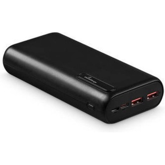 MediaRange MR756 Power Bank 20000mAh με 2 Θύρες USB-A και Θύρα USB-C Power Delivery / Quick Charge 3.0 Μαύρο