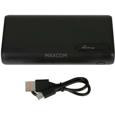 MediaRange MR756 Power Bank 20000mAh με 2 Θύρες USB-A και Θύρα USB-C Power Delivery / Quick Charge 3.0 Μαύρο