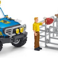 Schleich-S Παιχνίδι Μινιατούρα Σετ Off-Road Vehicle With Dino Outpost για 4+ Ετών 13εκ.