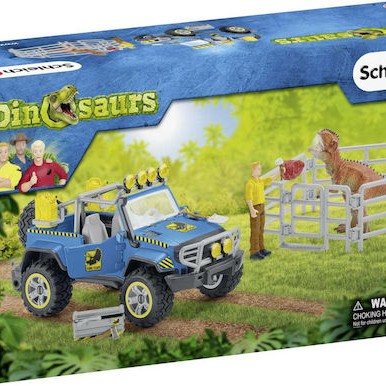 Schleich-S Παιχνίδι Μινιατούρα Σετ Off-Road Vehicle With Dino Outpost για 4+ Ετών 13εκ.