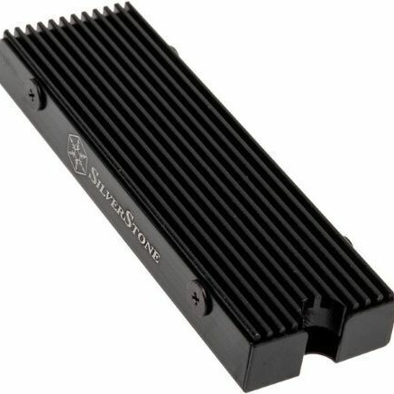 Silverstone M.2 Passive Cooler Slim-profile Aluminum Black Ψύξη Μ.2 SSD Μαύρο