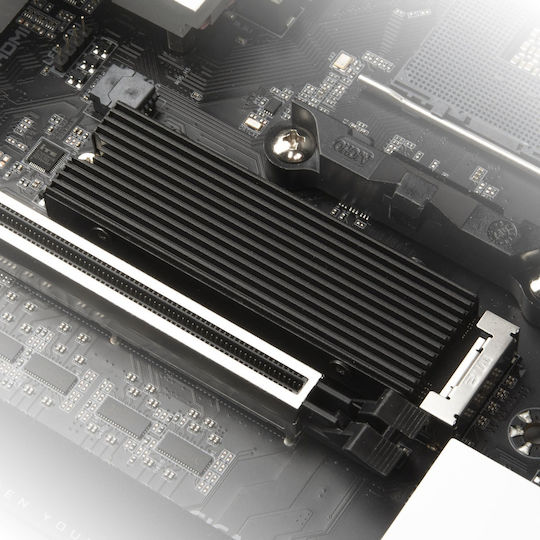 Silverstone M.2 Passive Cooler Slim-profile Aluminum Black Ψύξη Μ.2 SSD Μαύρο