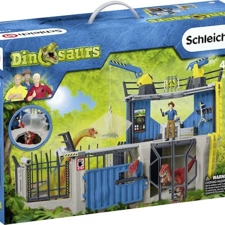 Schleich-S Παιχνίδι Μινιατούρα Σετ Large Dino Research Station για 4+ Ετών