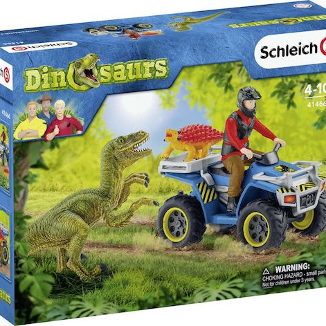 Schleich-S Παιχνίδι Μινιατούρα Σετ Quad Escape From Velociraptor για 4+ Ετών 19εκ.