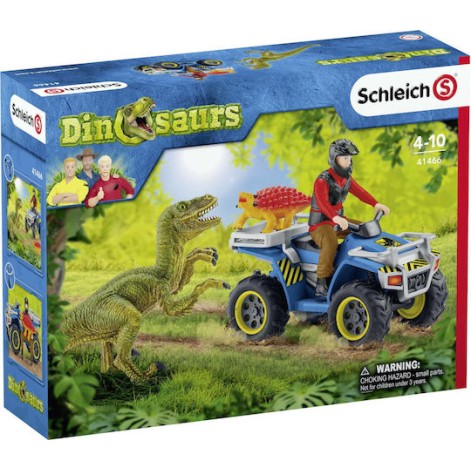 Schleich-S Παιχνίδι Μινιατούρα Σετ Quad Escape From Velociraptor για 4+ Ετών 19εκ.