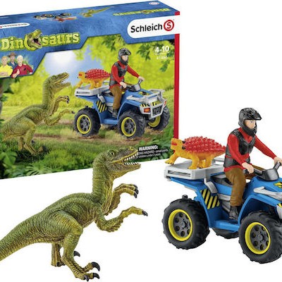 Schleich-S Παιχνίδι Μινιατούρα Σετ Quad Escape From Velociraptor για 4+ Ετών 19εκ.