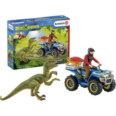 Schleich-S Παιχνίδι Μινιατούρα Σετ Quad Escape From Velociraptor για 4+ Ετών 19εκ.