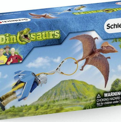 Schleich-S Παιχνίδι Μινιατούρα Dinosaurs Jetpack Chase