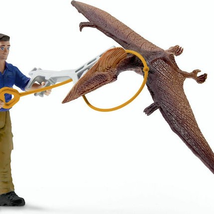 Schleich-S Παιχνίδι Μινιατούρα Dinosaurs Jetpack Chase