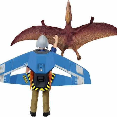 Schleich-S Παιχνίδι Μινιατούρα Dinosaurs Jetpack Chase