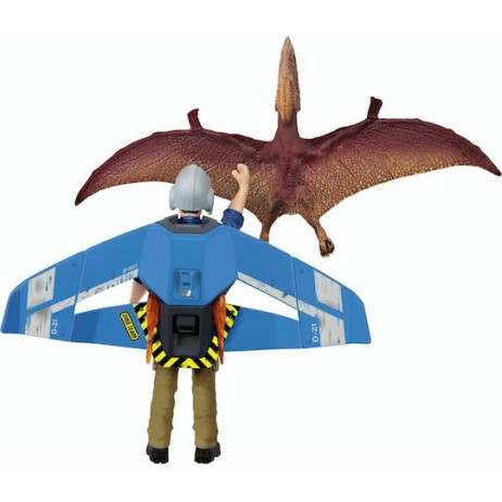 Schleich-S Παιχνίδι Μινιατούρα Dinosaurs Jetpack Chase