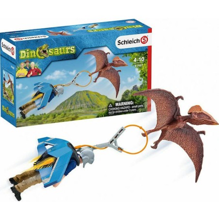 Schleich-S Παιχνίδι Μινιατούρα Dinosaurs Jetpack Chase