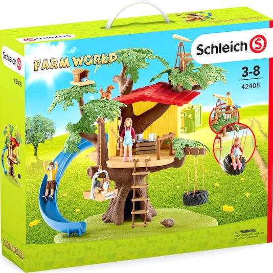Schleich-S Παιχνίδι Μινιατούρα Σετ Farm World Adventure Tree House για 3-8 Ετών