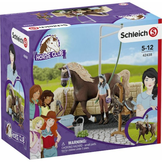 Schleich-S Παιχνίδι Μινιατούρα Σετ Washing Area Horse Club Emily για 5-12 Ετών