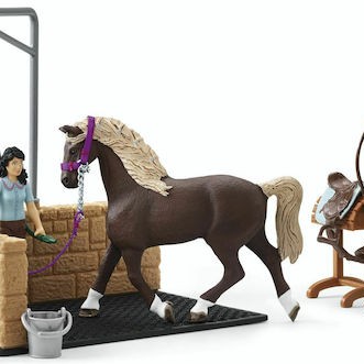 Schleich-S Παιχνίδι Μινιατούρα Σετ Washing Area Horse Club Emily για 5-12 Ετών
