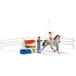Schleich-S Παιχνίδι Μινιατούρα Horse Club Mia’s Vaulting Riding Set για 3+ Ετών