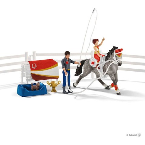 Schleich-S Παιχνίδι Μινιατούρα Horse Club Mia’s Vaulting Riding Set για 3+ Ετών