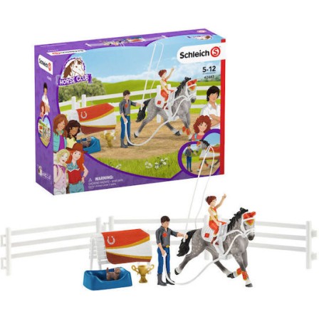 Schleich-S Παιχνίδι Μινιατούρα Horse Club Mia’s Vaulting Riding Set για 3+ Ετών