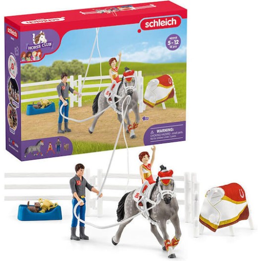 Schleich-S Παιχνίδι Μινιατούρα Horse Club Mia’s Vaulting Riding Set για 3+ Ετών