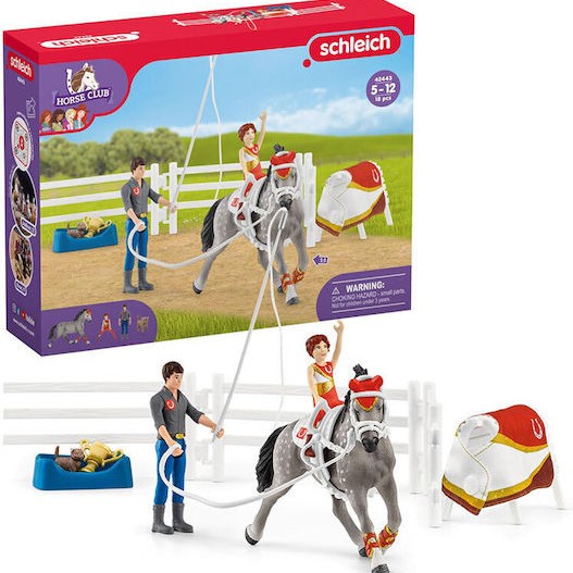 Schleich-S Παιχνίδι Μινιατούρα Horse Club Mia’s Vaulting Riding Set για 3+ Ετών