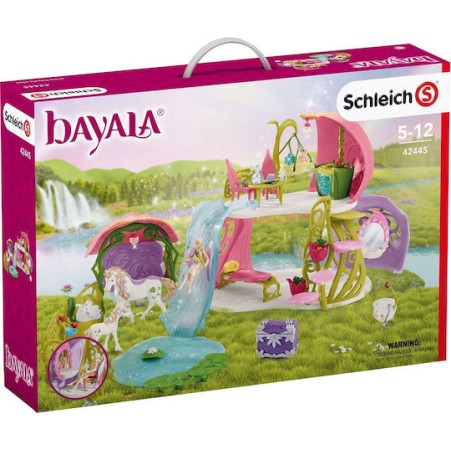 Schleich-S Παιχνίδι Μινιατούρα Glittering Flower House With Unicorns, Lake And Stable Bayala για 5-12 Ετών