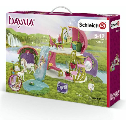 Schleich-S Παιχνίδι Μινιατούρα Glittering Flower House With Unicorns, Lake And Stable Bayala για 5-12 Ετών