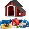 Schleich-S Παιχνίδι Μινιατούρα Σετ Puppy Pen για 3-8 Ετών