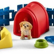 Schleich-S Παιχνίδι Μινιατούρα Σετ Puppy Pen για 3-8 Ετών