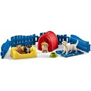 Schleich-S Παιχνίδι Μινιατούρα Σετ Puppy Pen για 3-8 Ετών