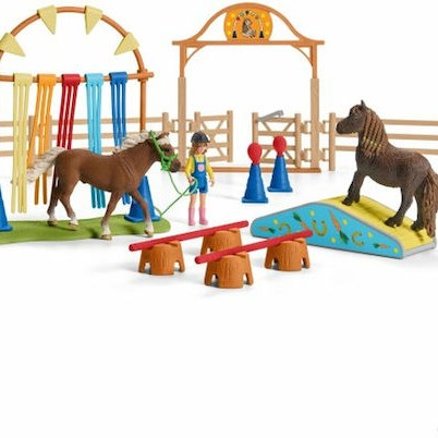 Schleich-S Παιχνίδι Μινιατούρα Σετ Farm World Pony Agility Training για 3-8 Ετών