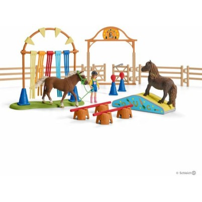 Schleich-S Παιχνίδι Μινιατούρα Σετ Farm World Pony Agility Training για 3-8 Ετών