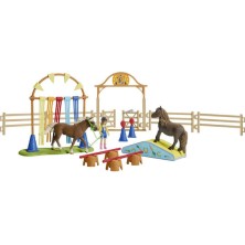 Schleich-S Παιχνίδι Μινιατούρα Σετ Farm World Pony Agility Training για 3-8 Ετών