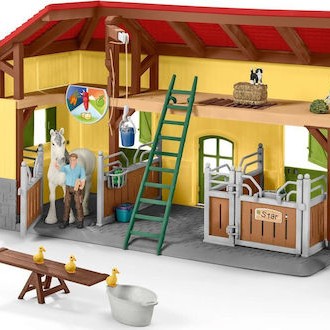 Schleich-S Παιχνίδι Μινιατούρα Σετ Horse Club Stable
