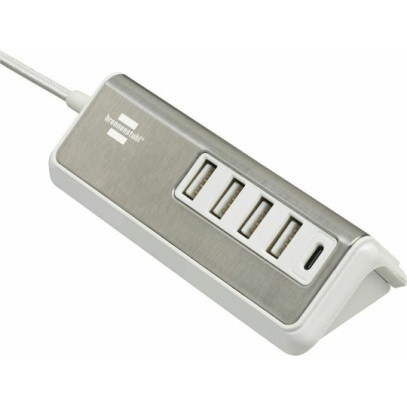Brennenstuhl USB 2.0 Hub 5 Θυρών με σύνδεση USB-A Ασημί