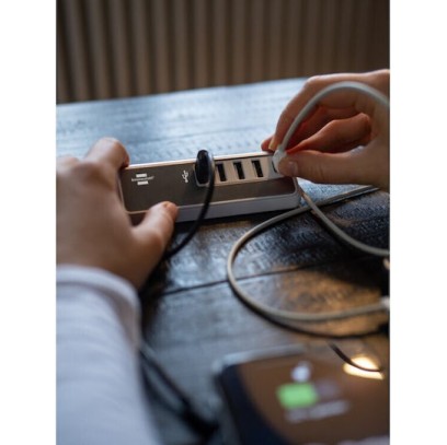 Brennenstuhl USB 2.0 Hub 5 Θυρών με σύνδεση USB-A Ασημί