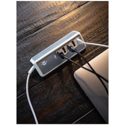 Brennenstuhl USB 2.0 Hub 5 Θυρών με σύνδεση USB-A Ασημί