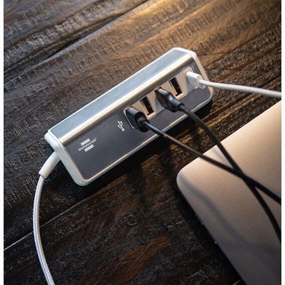 Brennenstuhl USB 2.0 Hub 5 Θυρών με σύνδεση USB-A Ασημί