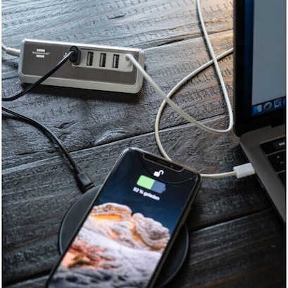 Brennenstuhl USB 2.0 Hub 5 Θυρών με σύνδεση USB-A Ασημί