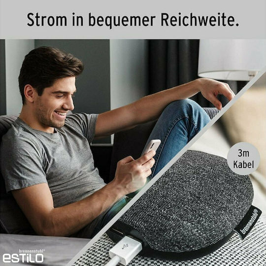 Brennenstuhl Βάση Φόρτισης με 2 Θύρες USB-A σε Γκρι χρώμα (1150020010)