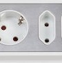 Brennenstuhl Πολύπριζο 6 Θέσεων με 2 USB-A και Καλώδιο 2m Ασημί