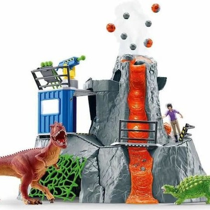 Schleich-S Παιχνίδι Μινιατούρα Ηφαίστειο Αρχηγείο Εξερεύνησης για 4+ Ετών