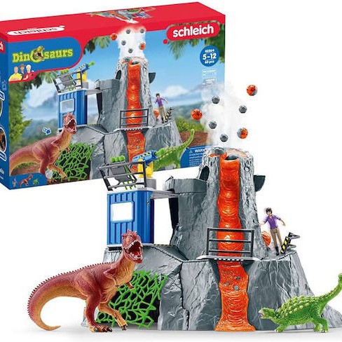 Schleich-S Παιχνίδι Μινιατούρα Ηφαίστειο Αρχηγείο Εξερεύνησης για 4+ Ετών