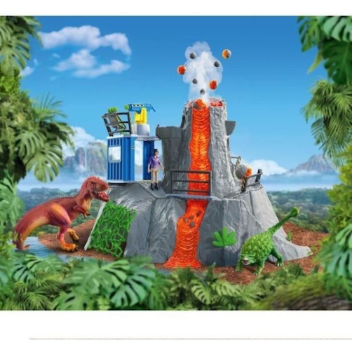 Schleich-S Παιχνίδι Μινιατούρα Ηφαίστειο Αρχηγείο Εξερεύνησης για 4+ Ετών